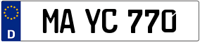 Trailer License Plate